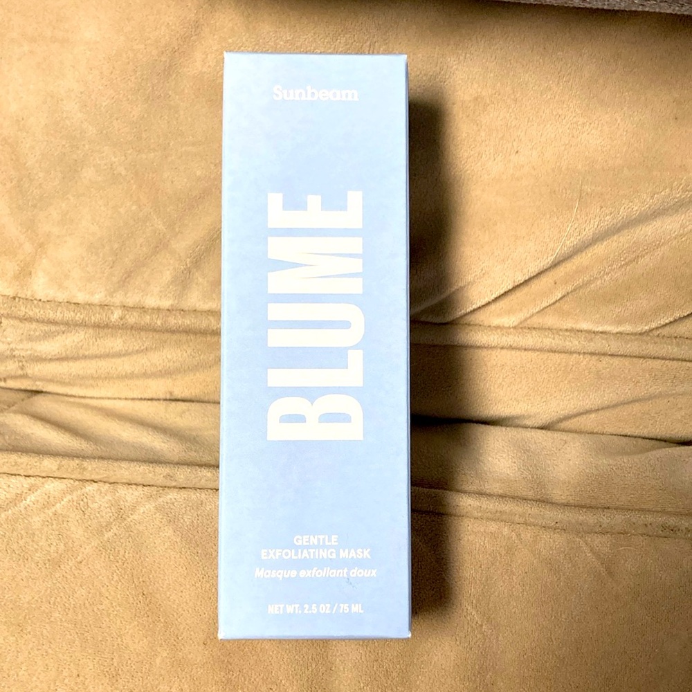 New in box sunbeam BLUME gentle exfoliating mask